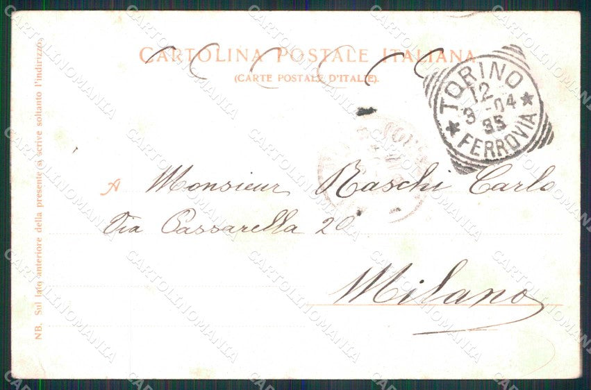 Torino Città Palazzo Reale Mole Antonelliana Trenkler 489 cartolina MZ6032 – retro