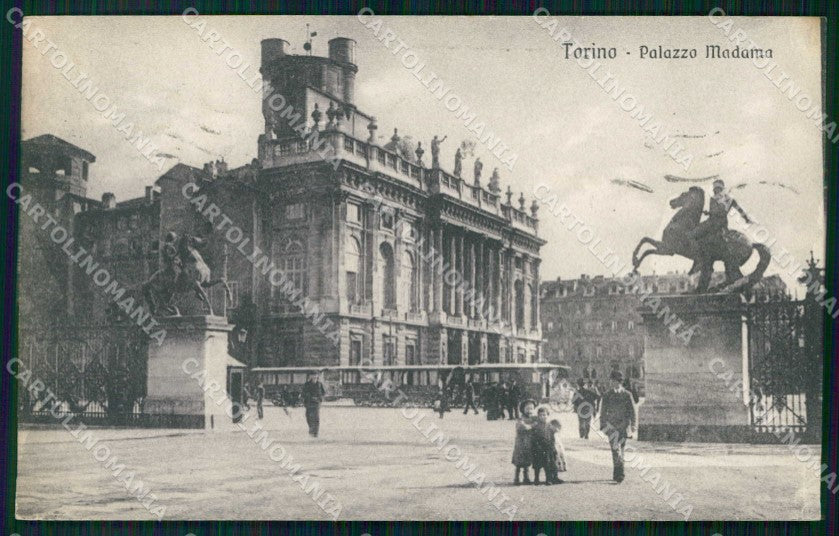 Torino Città Palazzo Madama Tram cartolina MZ6037 – fronte