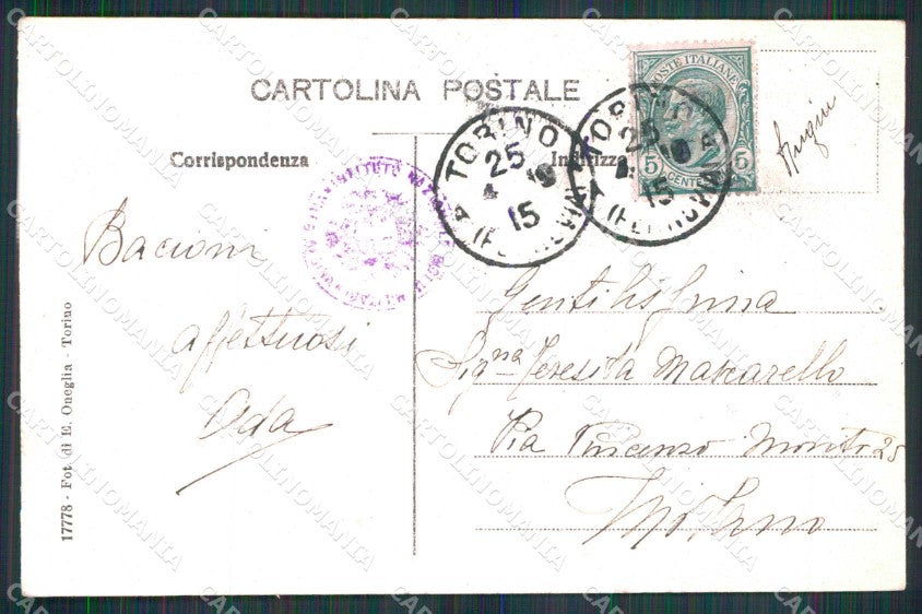 Torino Città Istituto Nazionale Figlie Militari cartolina MZ6056 – retro