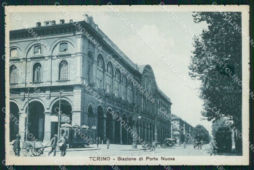 Torino Città Stazione Porta Nuova Tram cartolina MZ6075 – fronte