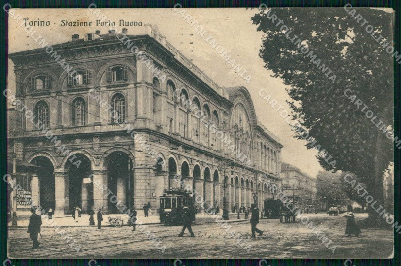 Torino Città Stazione Porta Nuova Tram cartolina MZ6084 – fronte