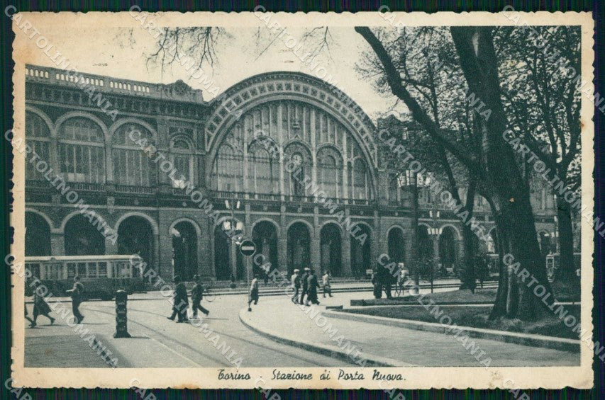 Torino Città Stazione Porta Nuova Tram cartolina MZ6085 – fronte