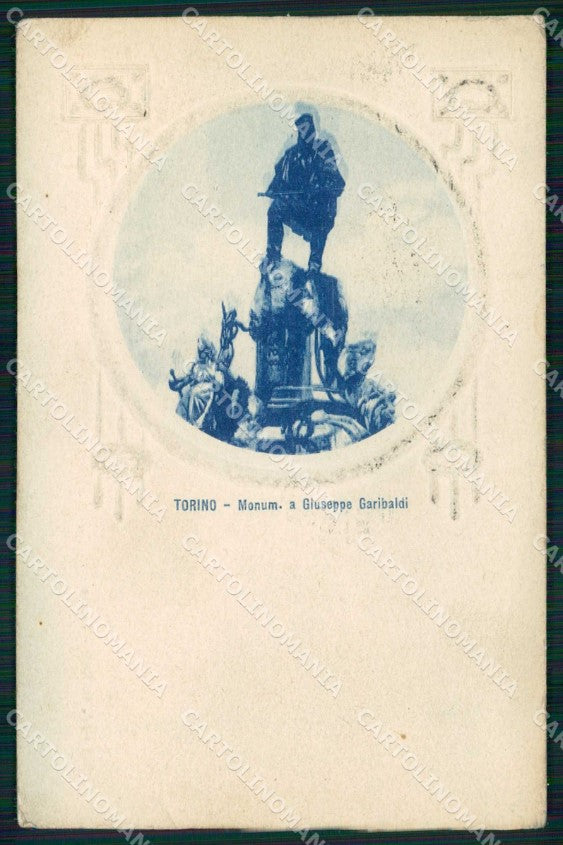 Torino Città Monumento Giuseppe Garibaldi cartolina MZ6102 – fronte
