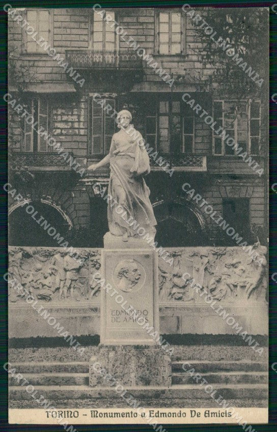 Torino Città Monumento Edmondo De Amicis cartolina MZ6104 – fronte