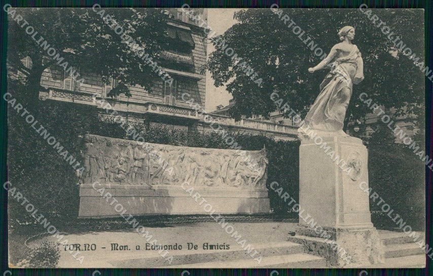 Torino Città Monumento Edmondo De Amicis cartolina MZ6106 – fronte