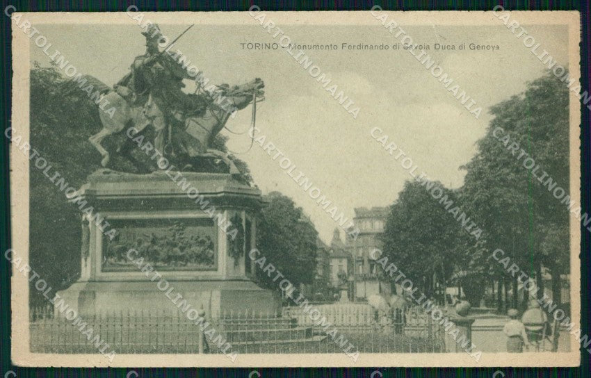 Torino Città Monumento Principe Ferdinando Duca di Genova cartolina MZ6108 – fronte