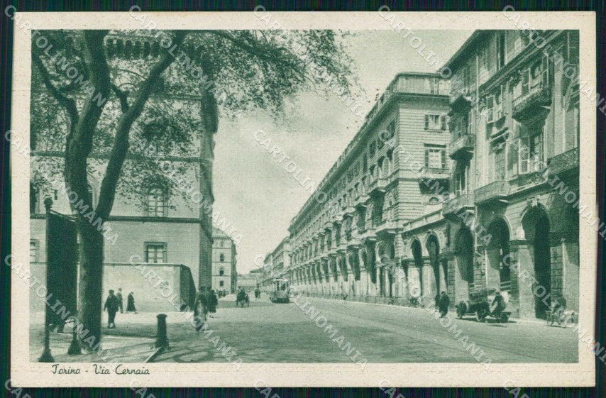 Torino Città Via Cernaia Tram cartolina MZ6121 – fronte