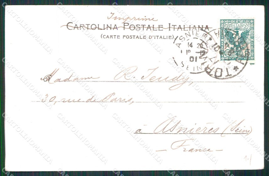 Torino Città Ponte Ferro sul Po Stengel 11491 cartolina MZ6122 – retro