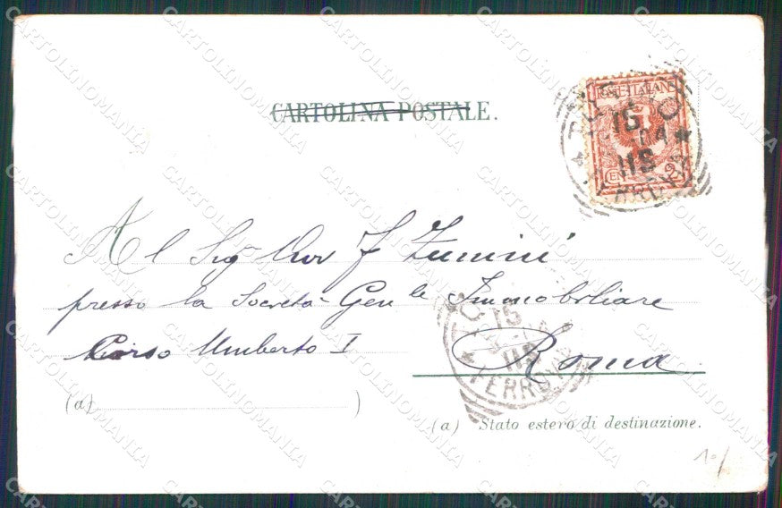 Torino Città Ponte Ferro Monte Cappuccini Kunzli 6127 cartolina MZ6125 – retro