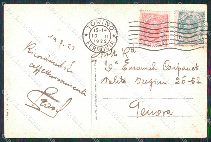 Torino Città Monte dei Cappuccini cartolina MZ6127 – retro