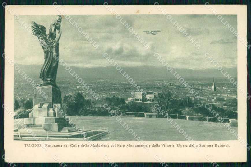 Torino Città Colle della Maddalena Aviazione cartolina MZ6129 – fronte