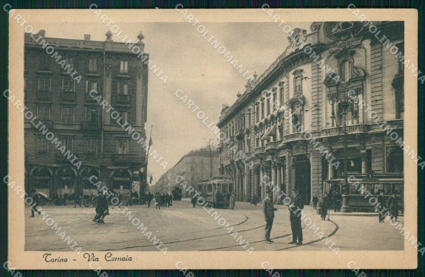 Torino Città Via Cernaia Tram cartolina MZ6134 – fronte