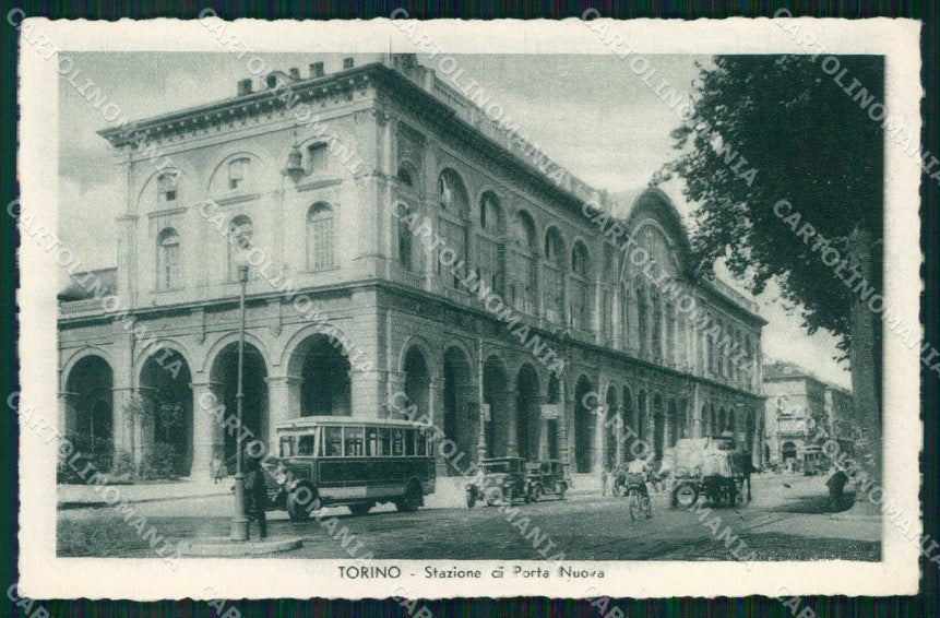 Torino Città Stazione Porta Nuova Corriera cartolina MZ6135 – fronte