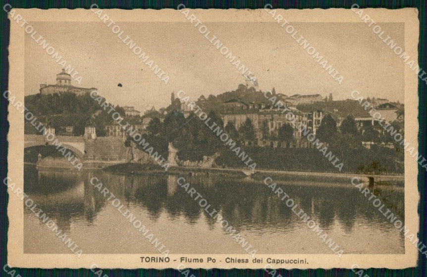 Torino Città Fiume Po Chiesa dei Cappuccini cartolina MZ6152 – fronte