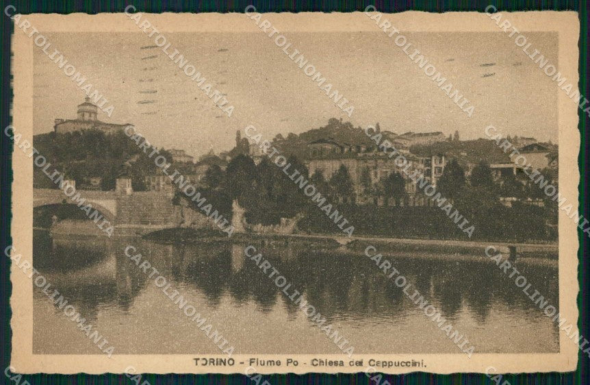 Torino Città Fiume Po Chiesa dei Cappuccini cartolina MZ6153 – fronte