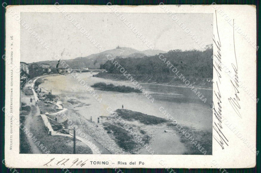 Torino Città Riva Po cartolina MZ6169 – fronte