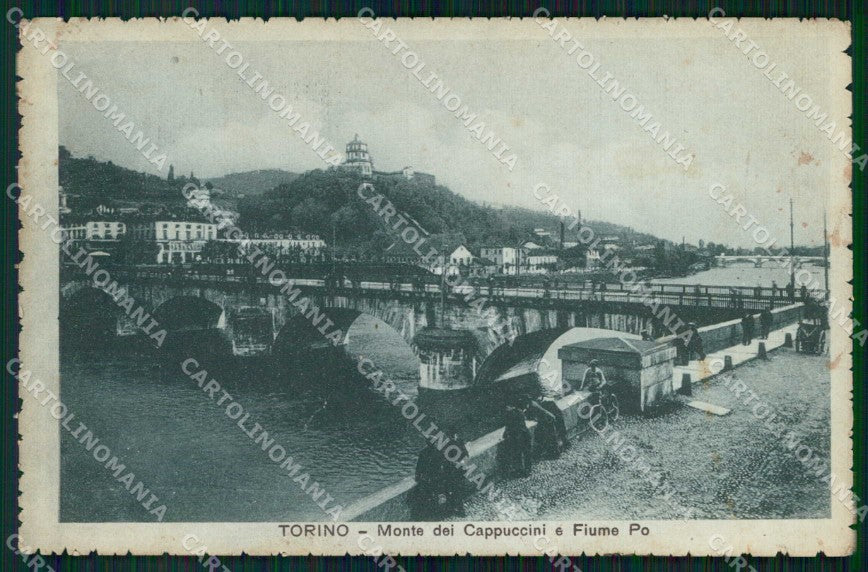 Torino Città Monte dei Cappuccini Fiume Po cartolina MZ6173 – fronte