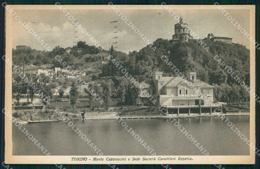 Torino Città Monte dei Cappuccini Sede Società Canottieri cartolina MZ6177 – fronte