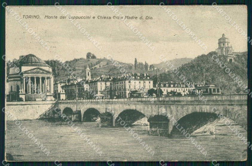 Torino Città Monte dei Cappuccini Chiesa Gran Madre di Dio cartolina MZ6179 – fronte