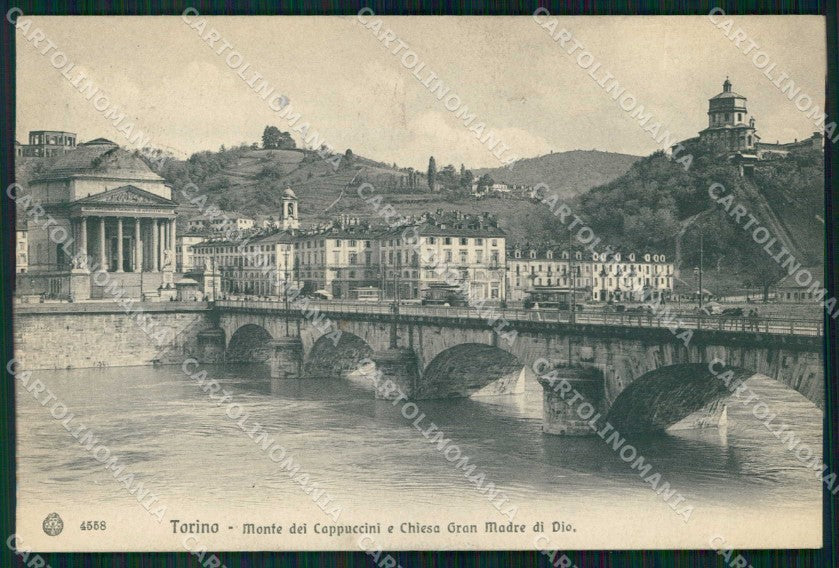 Torino Città Monte Cappuccini Gran Madre di Dio Brunner 4558 cartolina MZ6182 – fronte