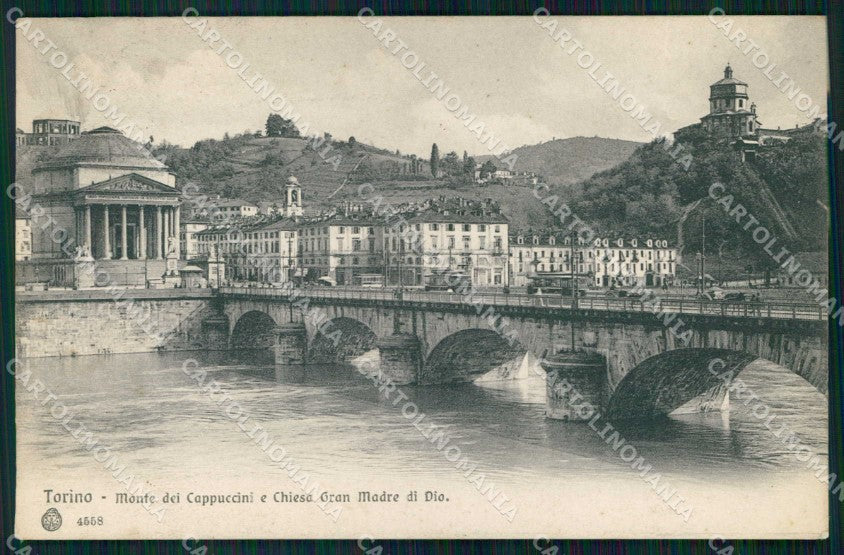 Torino Città Monte Cappuccini Gran Madre di Dio Brunner 4558 cartolina MZ6183 – fronte