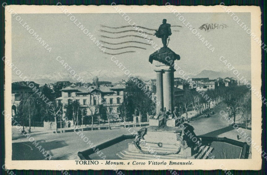 Torino Città Monumento Corso Vittorio Emanuele cartolina MZ6185 – fronte