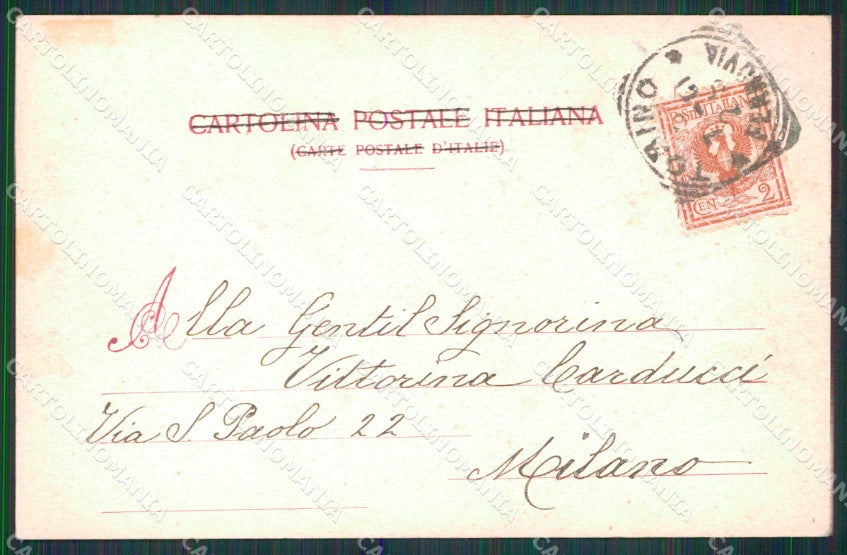 Torino Città Ponte Ferro sul Po Modiano 2433 cartolina MZ6190 – retro