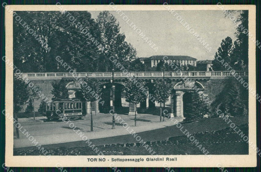 Torino Città Sottopassaggio Giardino Reale Tram cartolina MZ6204 – fronte