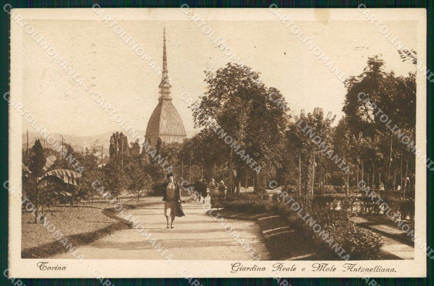 Torino Città Giardino Reale Mole Antonelliana cartolina MZ6207 – fronte