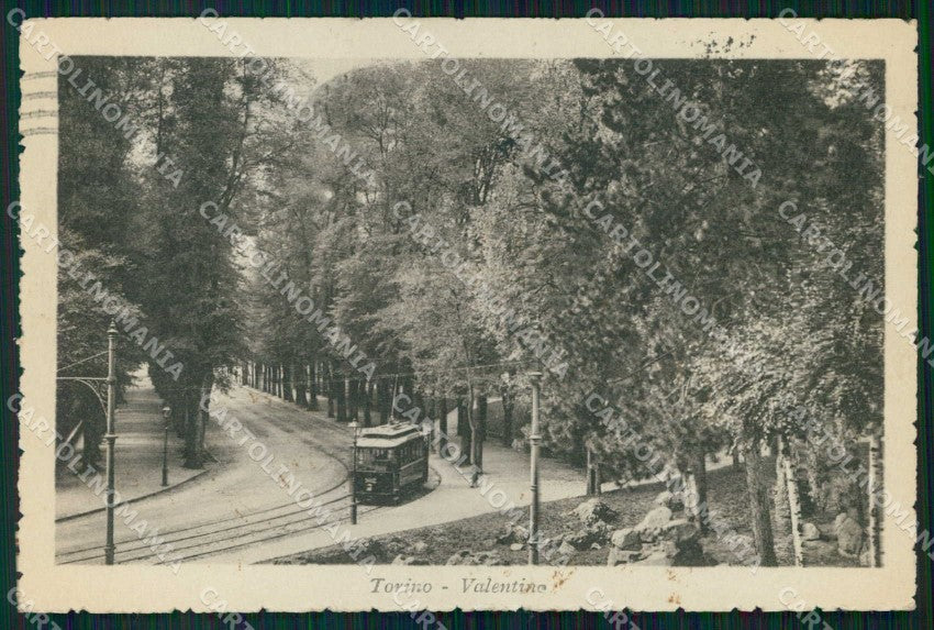 Torino Città Parco del Valentino Tram cartolina MZ6215 – fronte