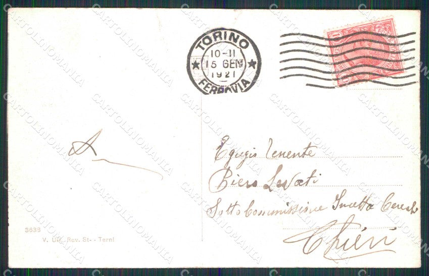 Torino Città Parco del Valentino Monte Cappuccini STRAPPINO cartolina MZ6216 – retro