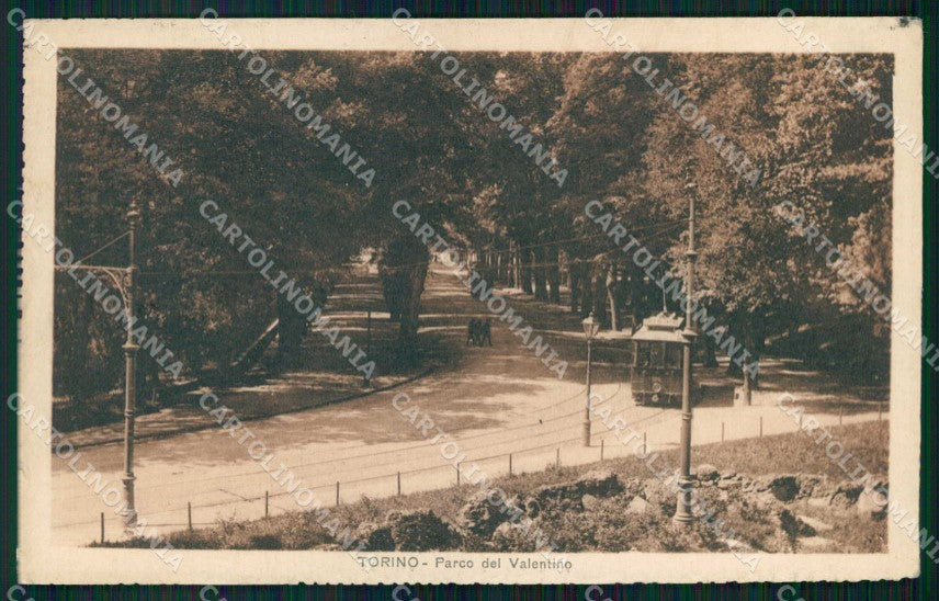 Torino Città Parco del Valentino Tram cartolina MZ6217 – fronte