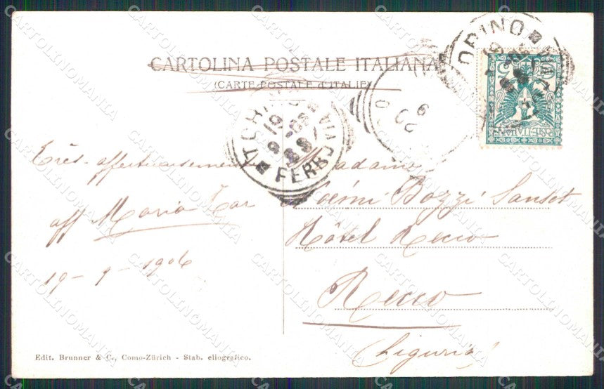 Torino Città Castello Medioevale Cortile Brunner 4579 cartolina MZ6221 – retro