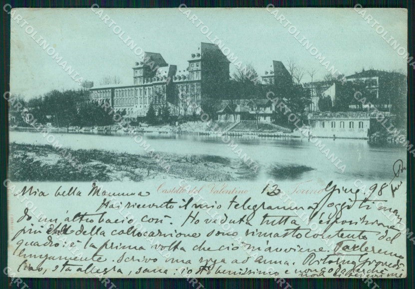 Torino Città Castello del Valentino cartolina MZ6225 – fronte