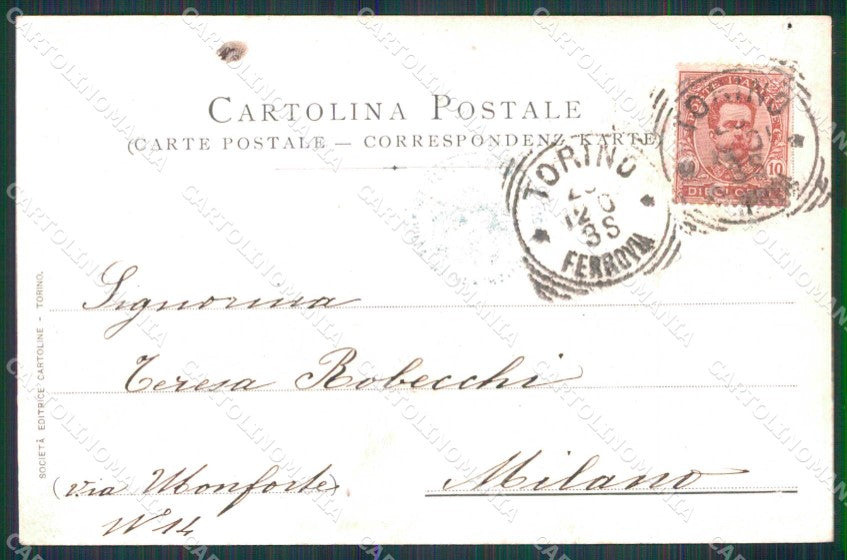 Torino Città Istituto Sacro Cuore Valsalice FORI cartolina MZ6231 – retro
