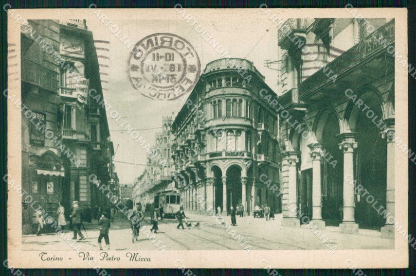Torino Città Via Pietro Micca Tram cartolina MZ6241 – fronte