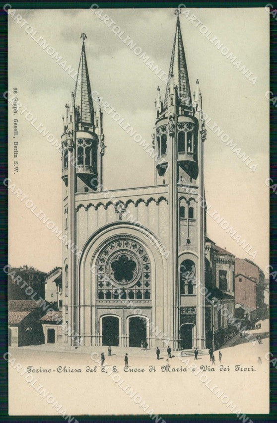 Torino Città Chiesa del Sacro Cuore di Maria cartolina MZ6243 – fronte