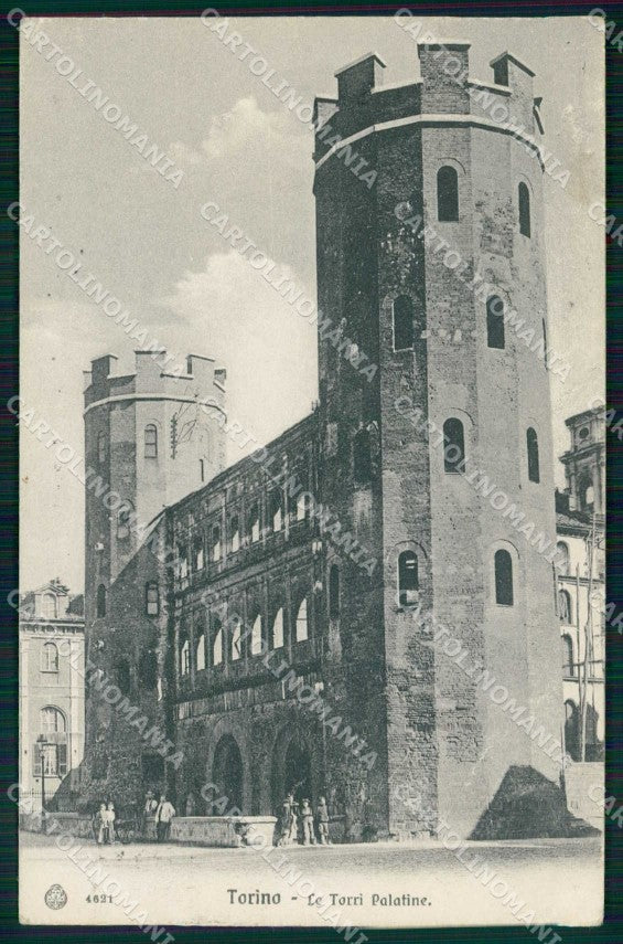Torino Città Torri Palatine Brunner 4621 cartolina MZ6245 – fronte