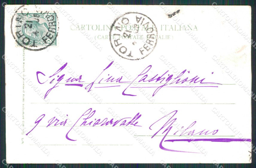 Torino Città Palazzo Carignano cartolina MZ6246 – retro
