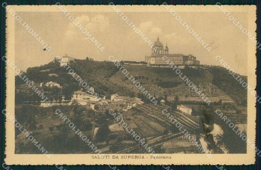 Torino Città Saluti da Superga cartolina MZ6263 – fronte
