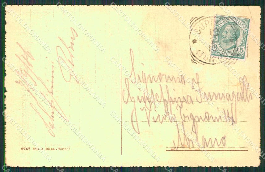 Torino Città Saluti da Superga cartolina MZ6263 – retro