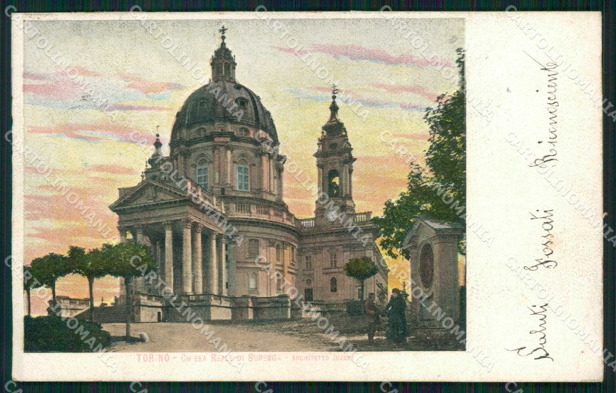 Torino Città Superga Chiesa Reale cartolina MZ6265 – fronte