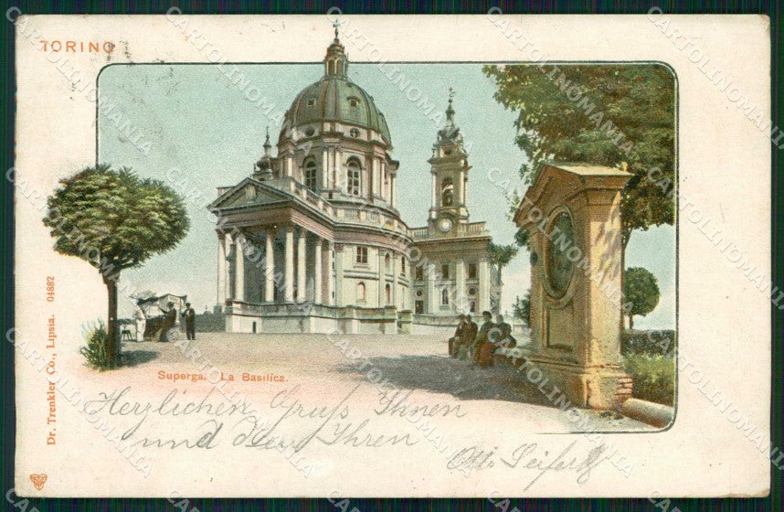 Torino Città Superga Basilica Trenkler 04882 cartolina MZ6266 – fronte