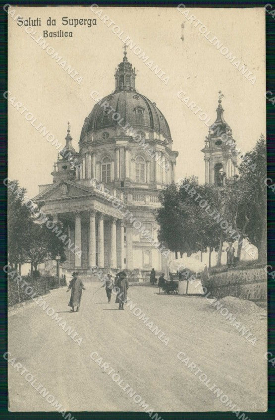 Torino Città Saluti da Superga Basilica cartolina MZ6271 – fronte
