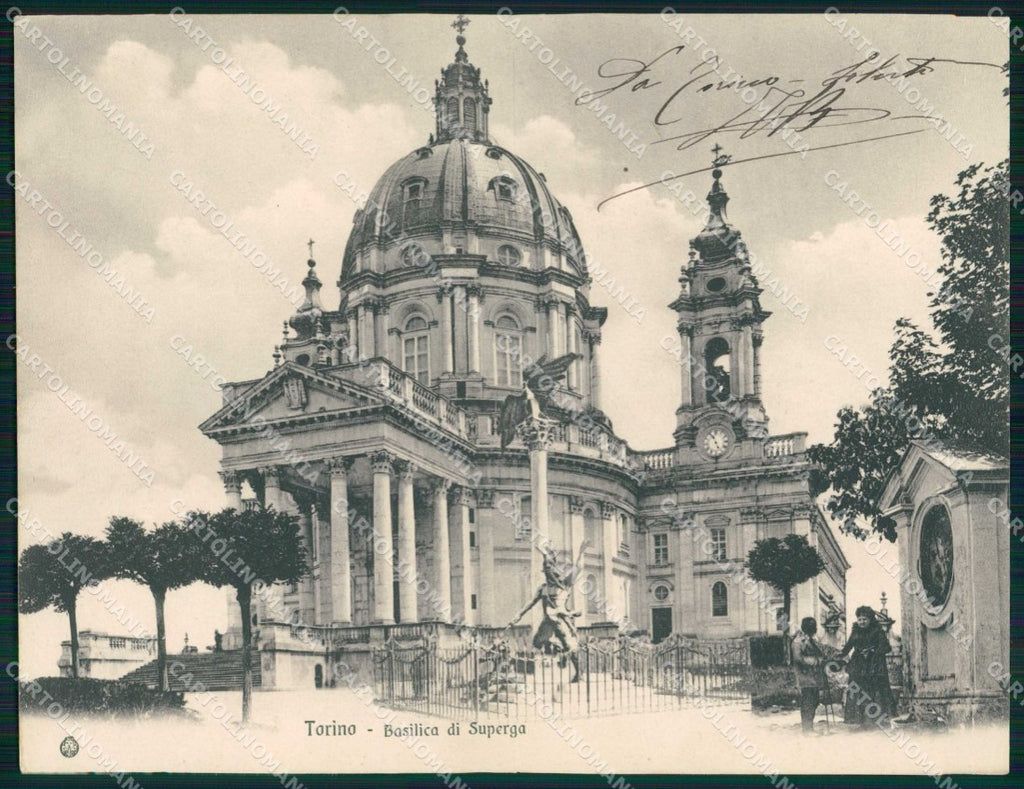 Torino Città Superga Basilica Brunner Doppia cartolina MZ6275 – fronte