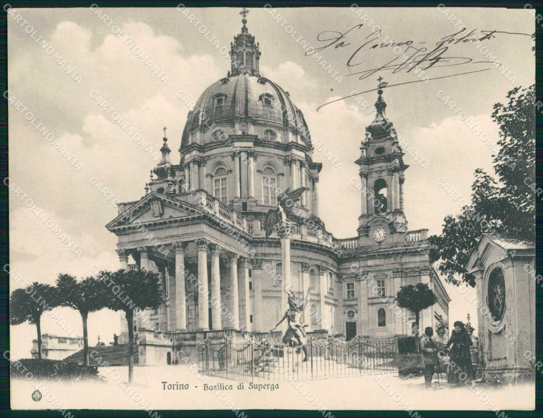 Torino Città Superga Basilica Brunner Doppia cartolina MZ6275 – fronte