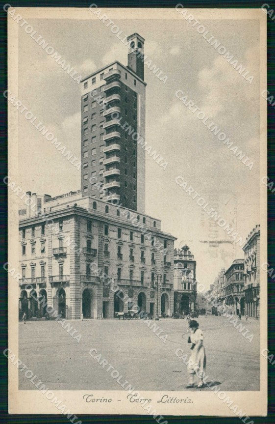 Torino Città Torre Littoria cartolina MZ6283 – fronte