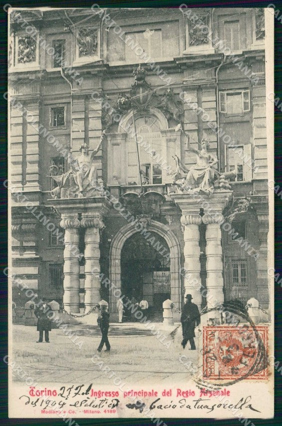 Torino Città Ingresso Principale Regio Arsenale Modiano 4189 cartolina MZ6290 – fronte