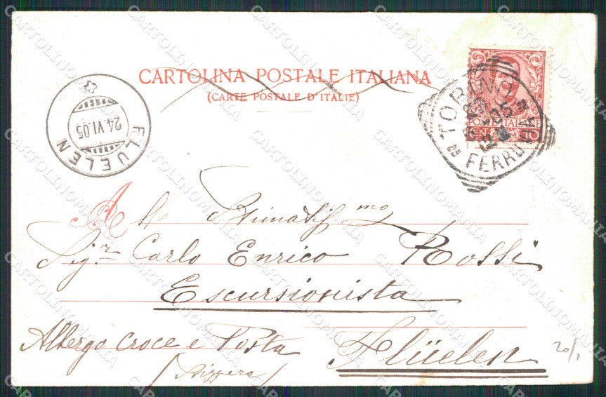 Torino Città Corso Valentino Monumento ai Martiri Modiano 6608 cartolina MZ6297 – retro