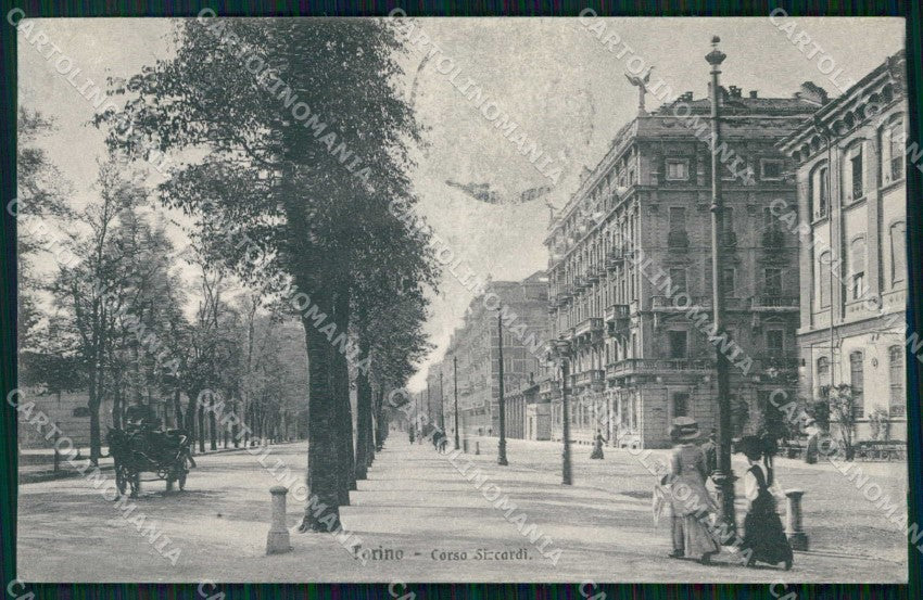 Torino Città Corso Siccardi Brunner 4762 ABRASA cartolina MZ6301 – fronte